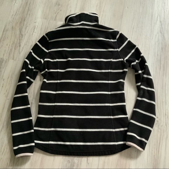 Nautica Black & White Fleece Jacket Small - Picture 2 of 6